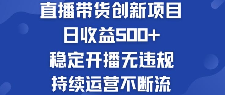 淘宝无人直播带货创新项目：日收益500+  稳定开播无违规  持续运营不断流【揭秘】-爱我搜(25so)资源网
