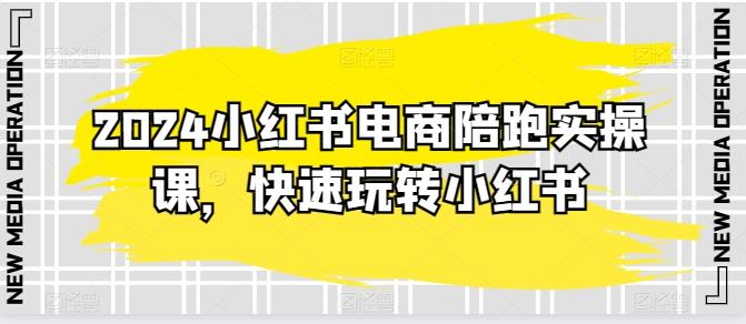 2024小红书电商陪跑实操课，快速玩转小红书，超过20节精细化课程-爱我搜(25so)资源网