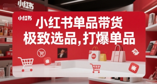 小红书单品带货，极致选品，打爆单品-爱我搜(25so)资源网