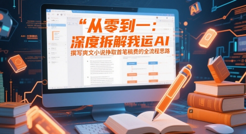 从零到一：深度拆解我运用AI撰写爽文小说挣取首笔稿费的全流程思路-爱我搜(25so)资源网
