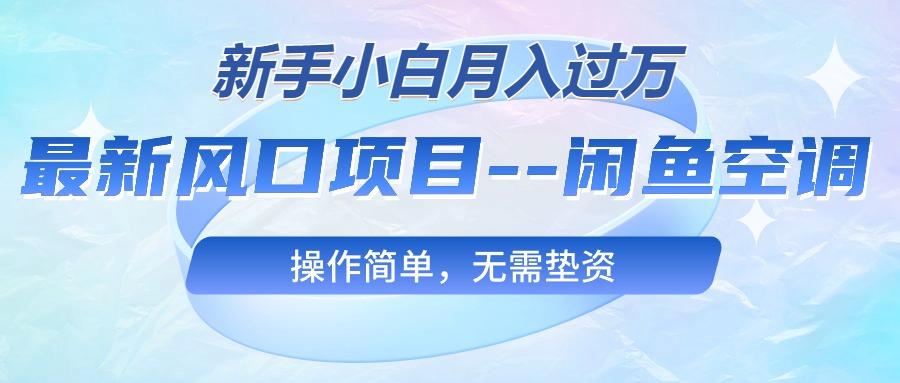 最新风口项目—闲鱼空调，新手小白月入过万，操作简单，无需垫资-爱我搜(25so)资源网