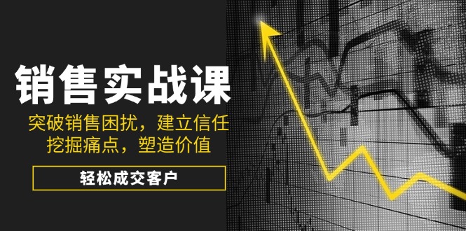 销售实战课，突破销售困扰，建立信任，挖掘痛点，塑造价值，轻松成交客户-爱我搜(25so)资源网