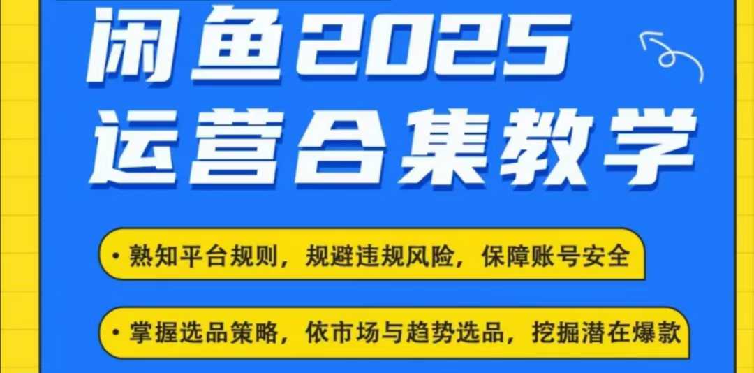 2025闲鱼电商运营全集，2025最新咸鱼玩法-爱我搜(25so)资源网