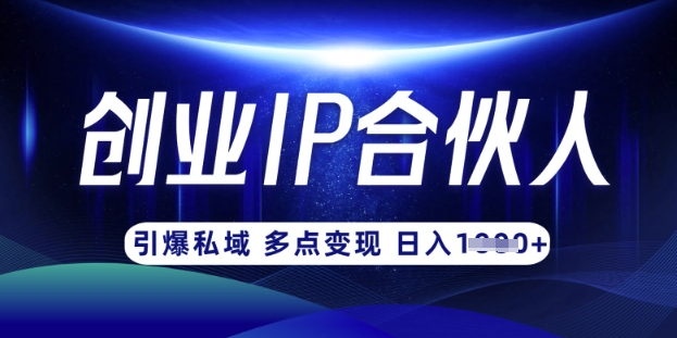 云帆·创业ip合伙人打造3.0，从0到1教你做网创，实现月入过W-爱我搜(25so)资源网