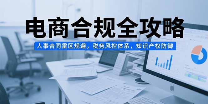 电商合规全攻略，人事合同雷区规避，税务风控体系，知识产权防御-爱我搜(25so)资源网
