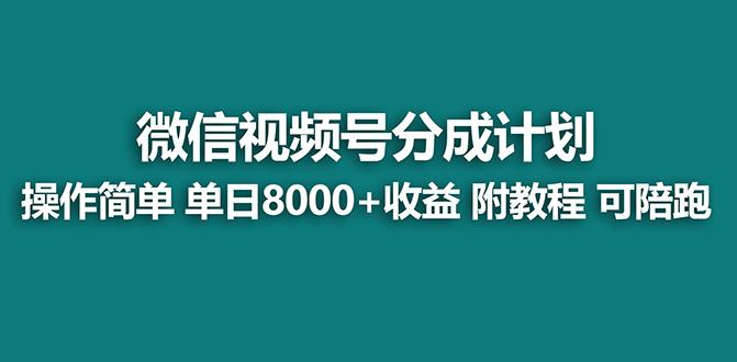 【蓝海项目】视频号分成计划最新玩法，单天收益8000+，附玩法教程，24年…-爱我搜(25so)资源网