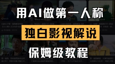 用AI做第一人称独白影视解说，手把手教学，保姆级教程-爱我搜(25so)资源网