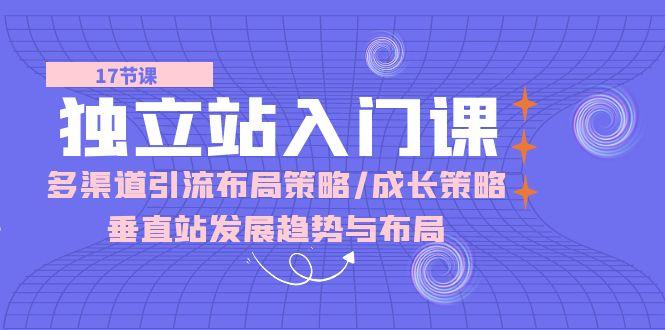 独立站 入门课：多渠道 引流布局策略/成长策略/垂直站发展趋势与布局-爱我搜(25so)资源网