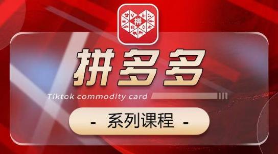 2024拼多多系列课，【基础】【运营】【活动】【推广】【玩法】5大模块-爱我搜(25so)资源网