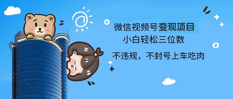 2024最新微信视频号变现项目，小白轻松月入四位数-爱我搜(25so)资源网