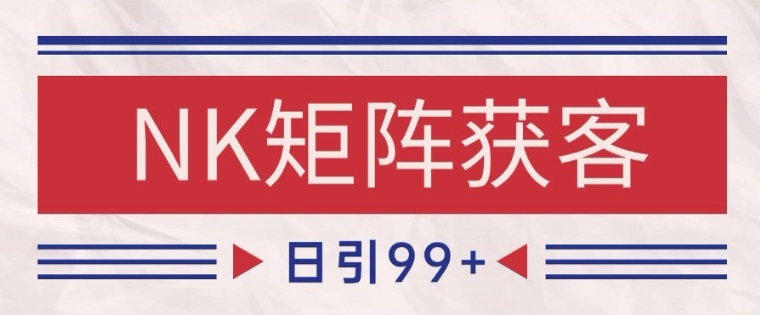 小红书某音NK赛道引流获客 自热矩阵日引200+【揭秘】-爱我搜(25so)资源网