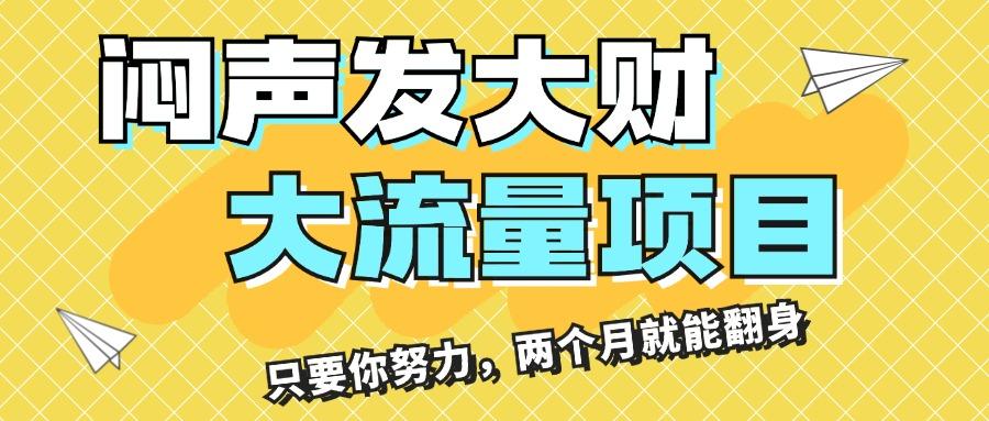 闷声发大财，大流量项目，月收益过3万，只要你努力，两个月就能翻身-爱我搜(25so)资源网