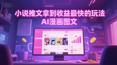小说推文拿到收益最快的玩法，AI漫画图文-爱我搜(25so)资源网