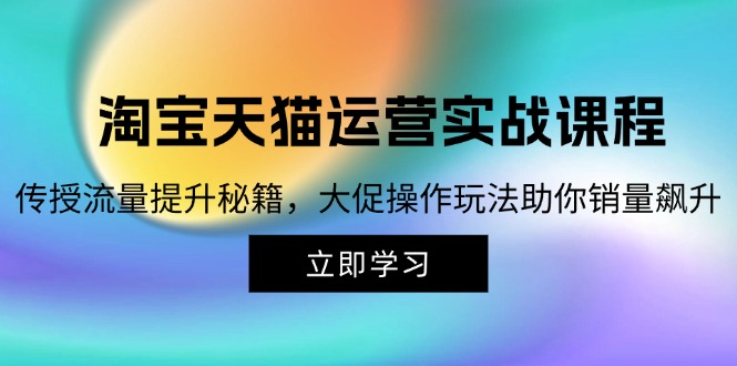 淘宝&天猫运营实战课程，传授流量提升秘籍，大促操作玩法助你销量飙升-爱我搜(25so)资源网