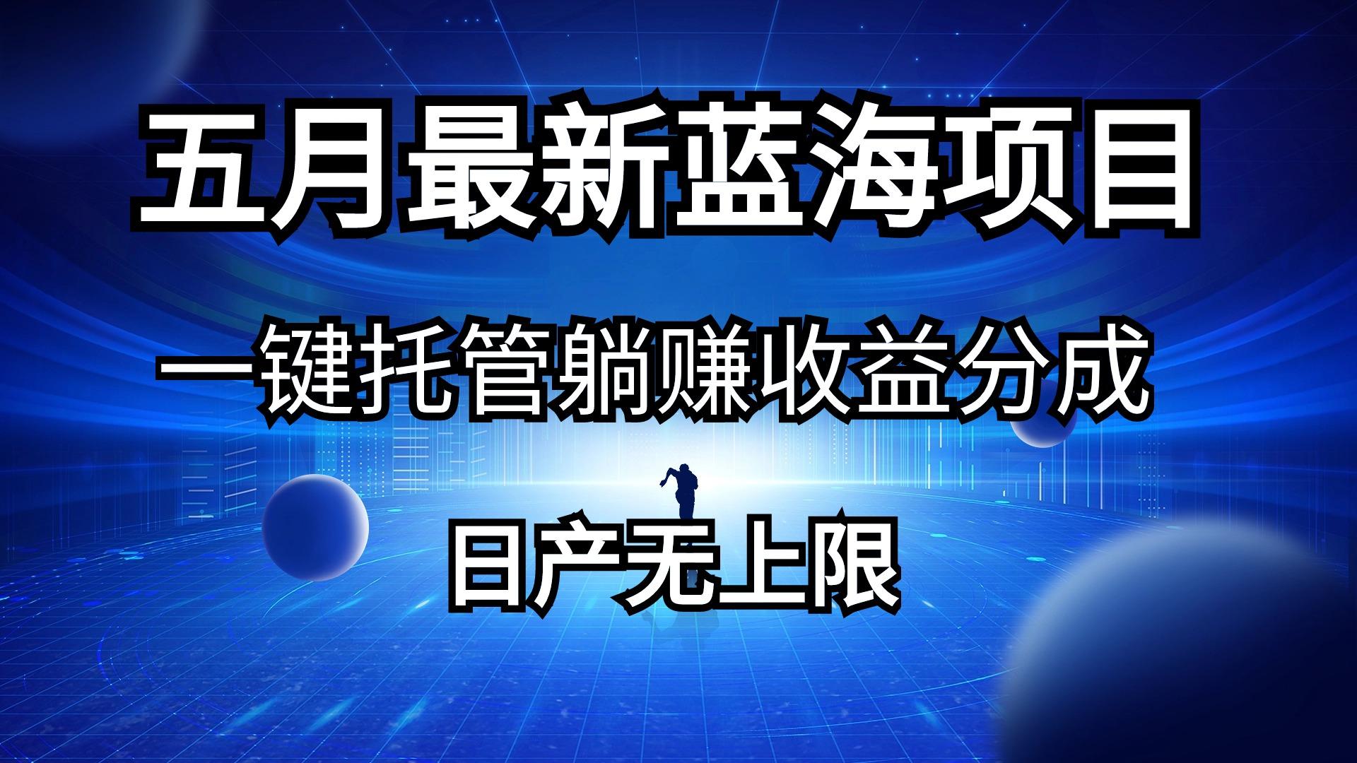 五月刚出最新蓝海项目一键托管 躺赚收益分成 日产无上限-爱我搜(25so)资源网