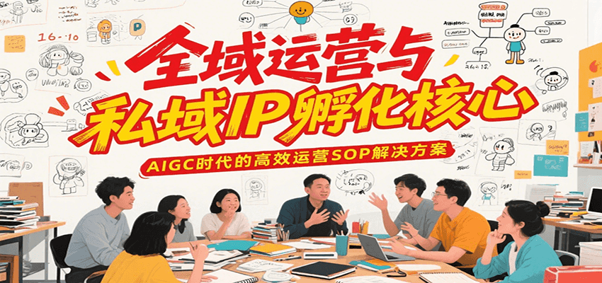 全域运营与私域IP孵化核心，AIGC时代的高效运营SOP解决方案-爱我搜(25so)资源网