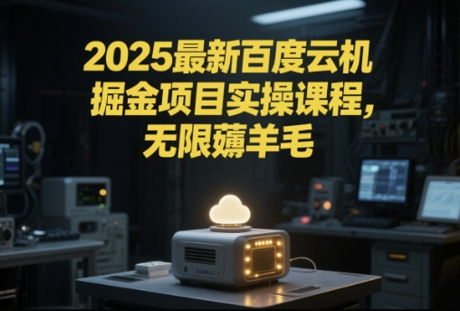 2025最新百度云机掘金项目实操课程单窗口保底5-10元月收益单窗口150+【揭秘】-爱我搜(25so)资源网