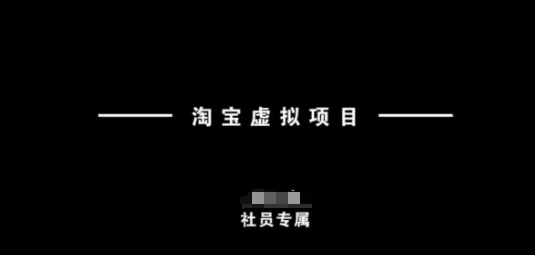 淘宝虚拟项目，从理论到实操，新手也能快速上手-爱我搜(25so)资源网
