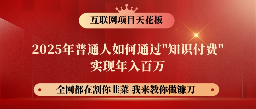 网创项目终点站-镰刀训练营超级IP合伙人，25年普通人如何通过“知识付费”年入百万-爱我搜(25so)资源网