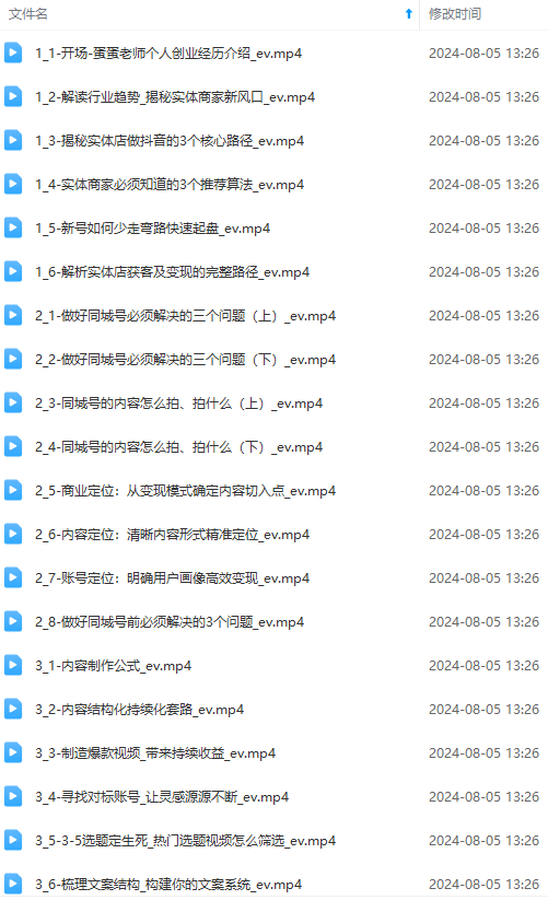 图片[1]-实体店老板获客特训营：认知、定位、文案、矩阵、直播、AI等(72节-爱我搜(25so)资源网