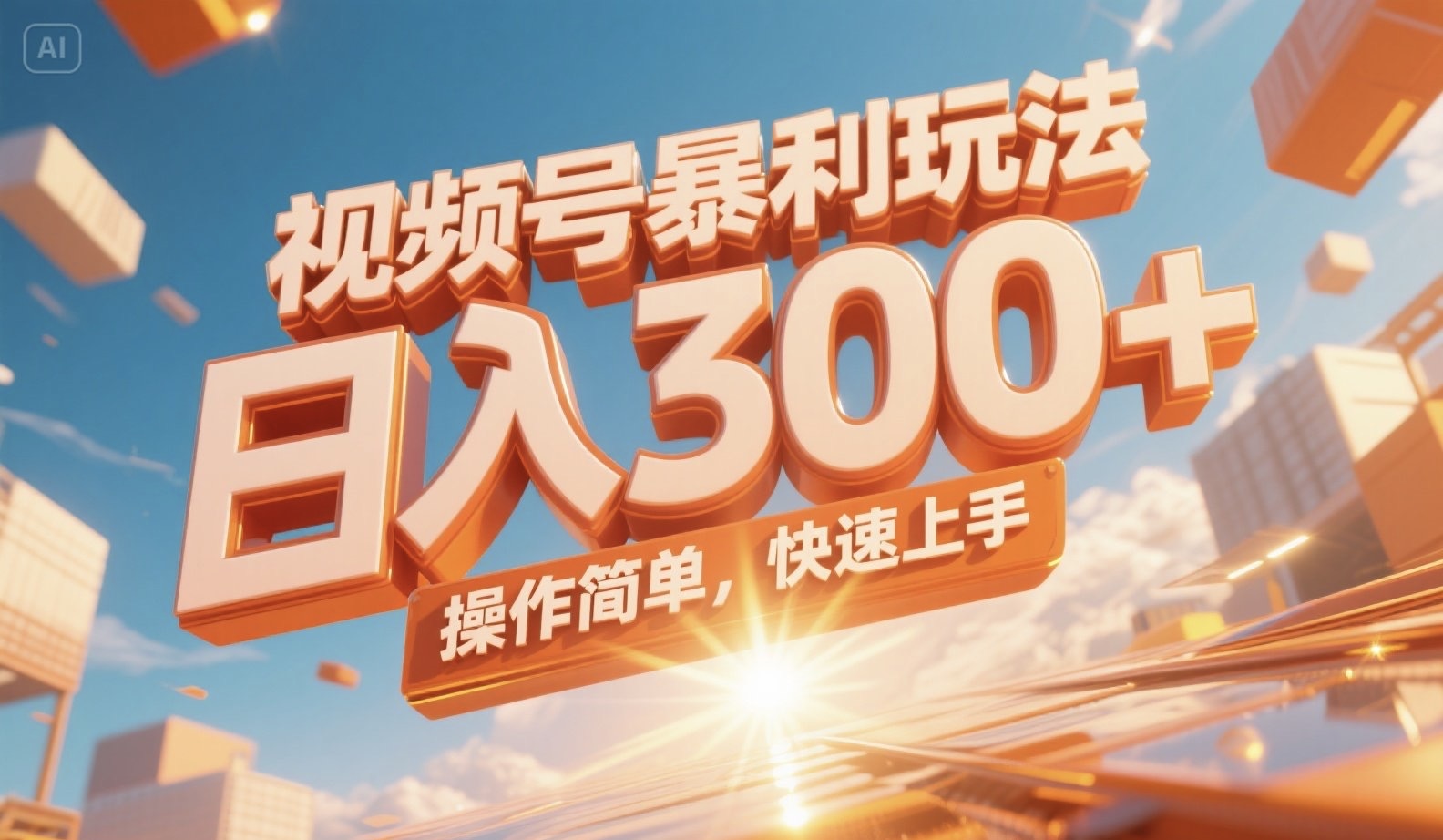 视频号暴利玩法，日入300+，操作简单，快速上手。-爱我搜(25so)资源网