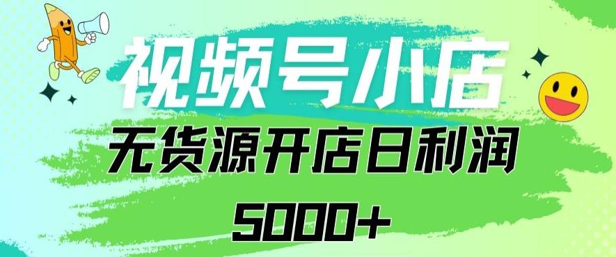 视频号无货源小店从0到1日订单量千单以上纯利润稳稳5000+【揭秘】-爱我搜(25so)资源网