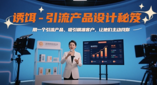 诱饵-引流产品设计秘笈，用一个引流产品，吸引精准客户，让他们主动找你-爱我搜(25so)资源网