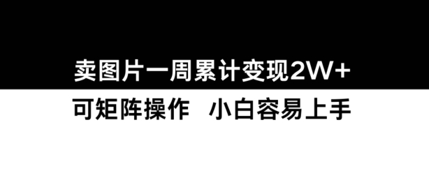 小红书【卖图片】一周累计变现2W+小白易上手-爱我搜(25so)资源网