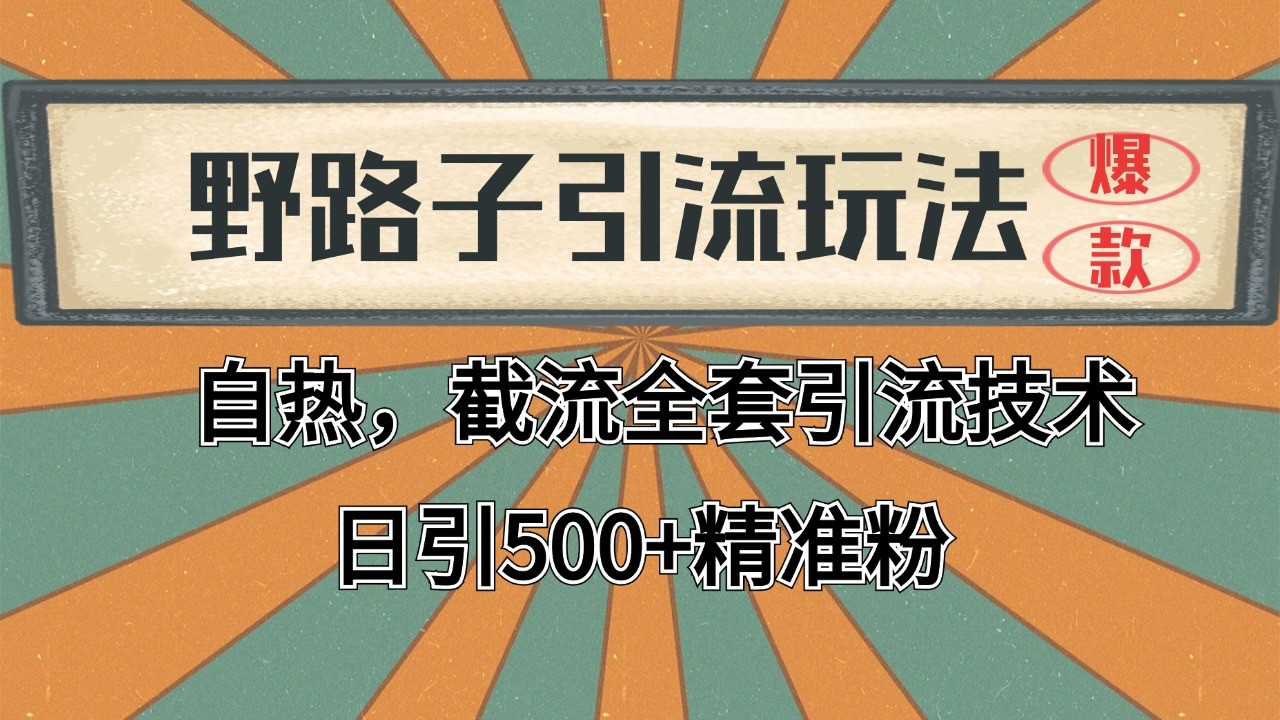 图片[1]-抖音小红书视频号全平台引流打法，全自动引流日引2000+精准客户-爱我搜(25so)资源网