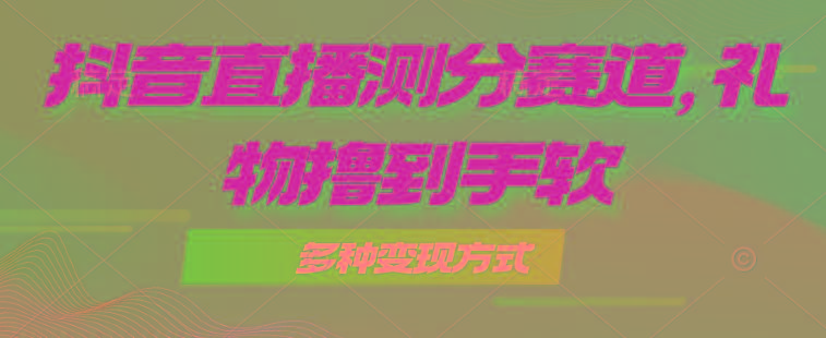 抖音直播测分赛道，多种变现方式，轻松日入1000+-爱我搜(25so)资源网