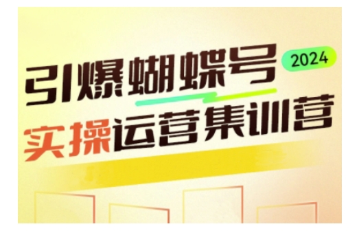 引爆蝴蝶号实操运营，助力你深度掌握蝴蝶号运营，实现高效实操，开启流量变现之路-爱我搜(25so)资源网