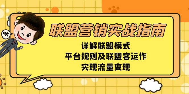 联盟营销实战指南，详解联盟模式、平台规则及联盟客运作，实现流量变现-爱我搜(25so)资源网