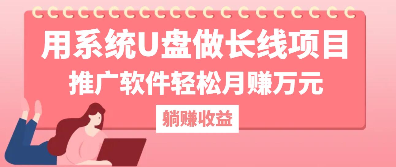 用系统U盘做长线项目，推广软件轻松月赚万元-爱我搜(25so)资源网