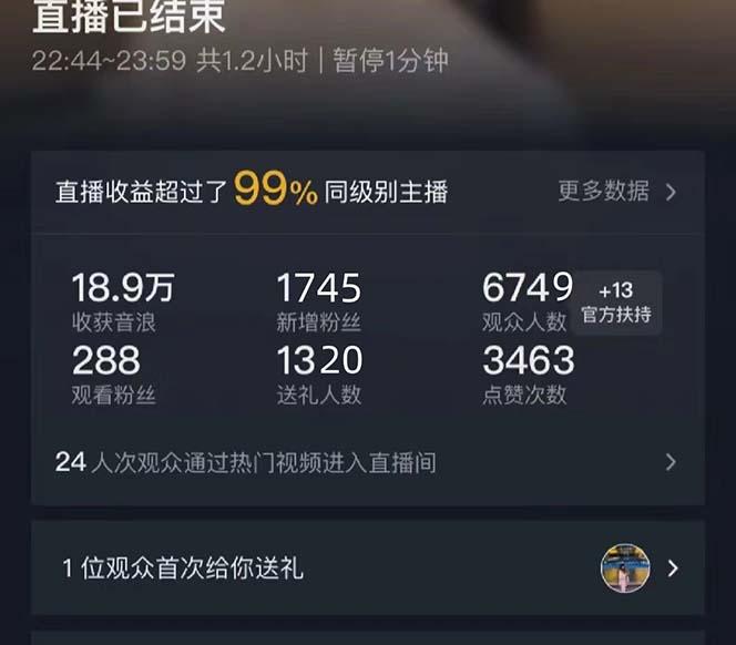 图片[1]-抖音美女直播，单场收益7000+,新手小白也可操作-爱我搜(25so)资源网