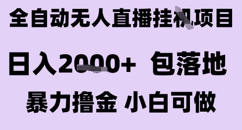 最新全自动抖音无人直播挂G项目，日入2k+ 包落地暴力撸金，小白可做【揭秘】-爱我搜(25so)资源网