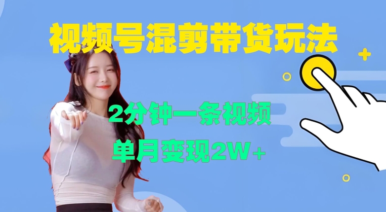 视频号混剪玩法，2分钟一条视频，单月变现2W+【揭秘】-爱我搜(25so)资源网