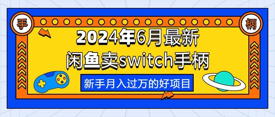 2024年6月最新闲鱼卖switch游戏手柄，新手月入过万的第一个好项目-爱我搜(25so)资源网