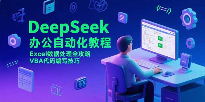 DeepSeek办公自动化教程，Excel数据处理全攻略，VBA代码编写技巧-爱我搜(25so)资源网