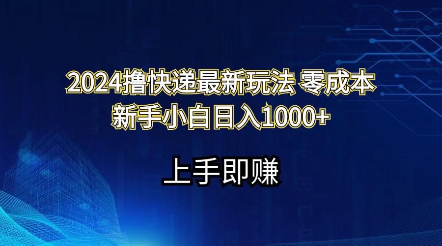 2024撸快递最新玩法零成本新手小白日入1000+-爱我搜(25so)资源网
