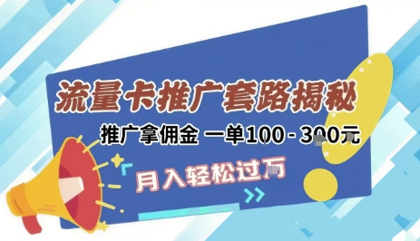 2025年外面卖1500的流量卡项目最新玩法，绿色无门槛对新手非常友好，日入3张+-爱我搜(25so)资源网