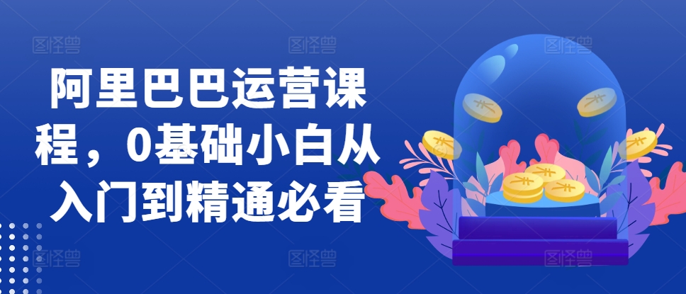 阿里巴巴运营课程，0基础小白从入门到精通必看-爱我搜(25so)资源网