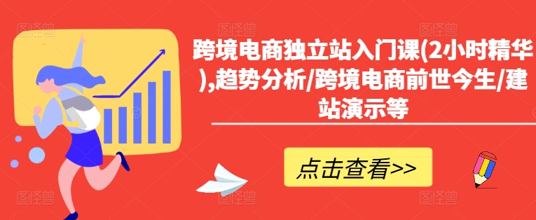 跨境电商独立站入门课(2小时精华),趋势分析/跨境电商前世今生/建站演示等-爱我搜(25so)资源网