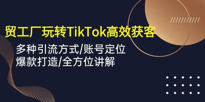 外贸工厂玩转TikTok高效获客，多种引流方式/账号定位/爆款打造/全方位讲解-爱我搜(25so)资源网