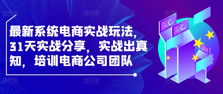 最新系统电商实战玩法，31天实战分享，实战出真知，培训电商公司团队-爱我搜(25so)资源网
