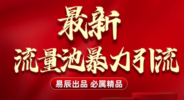 最新“流量池”无门槛暴力引流(全网首发)日引500+-爱我搜(25so)资源网