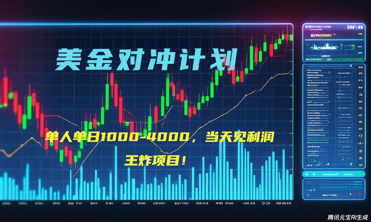 2025年最暴力项目“美金先登计划”最新最强对冲战法，每日实际收益1K-4K-爱我搜(25so)资源网