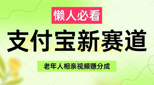支付宝新赛道，利用老年人相亲视频，挣分成收益，轻松月入过W，操作简单-爱我搜(25so)资源网