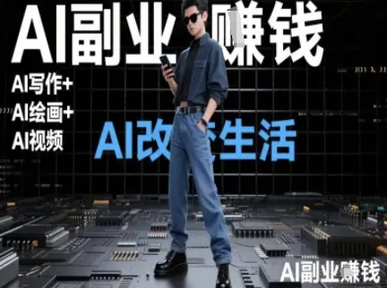 AI改变生活(Ai写作+AI绘画+Ai视频)，AI副业挣钱-爱我搜(25so)资源网