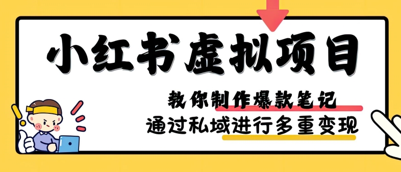 小红书虚拟项目实战，爆款笔记制作，矩阵放大玩法分享-爱我搜(25so)资源网