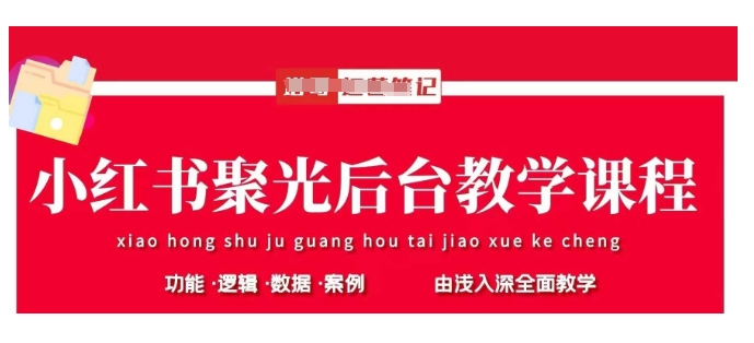 小红书聚光后台教学，小红书聚光投放的基本原理、策略和实践操作-爱我搜(25so)资源网